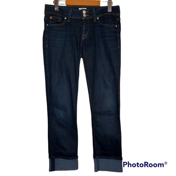 Hudson Jeans Ginny Crop Straight W/Cuff - Size 27 - Picture 1 of 9